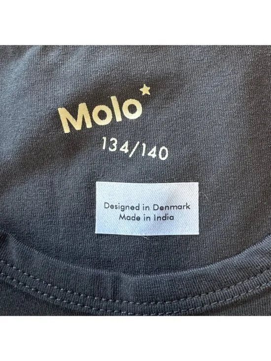 MOLO Jayden Tank Top Boys 9-10 134/140 Charcoal Gray Organic Cotton NWT NEW - Picture 3 of 5